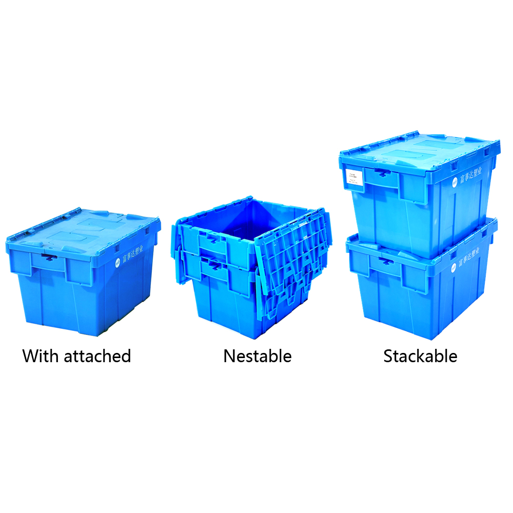 Small Stackable Beer Bottle Crates Nestable Plastic Turnover Container 600x300x365mm