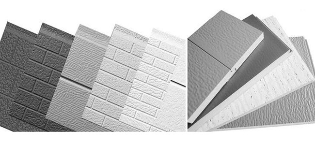 Polyurethane Foam 75mm Coolroom Panels Wood Grain Exterior Wall Ceiling Cladding