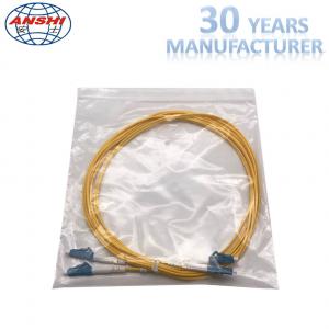  G652D Single Mode Optical Fiber Patch Cord LC - LC UPC Type 0.3dB Insertion Loss Manufactures