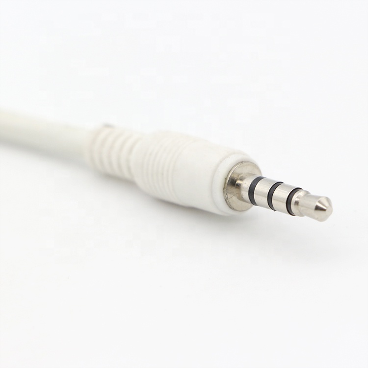 Custom White 3.5mm TRRS Audio DC Jack to JST Connector 2.0mm 2.54mm Pitch Assembly Cable