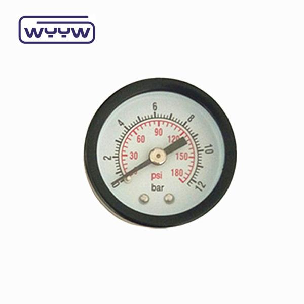 Plastic Case Dual Scale Vacuum Pressure Gauge Back Mounting 1 1/2" 40MM -1bar