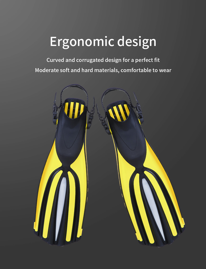 Sportswear Snorkel Mask Set Diving Fins Flipper Gear Set For Scuba Diving