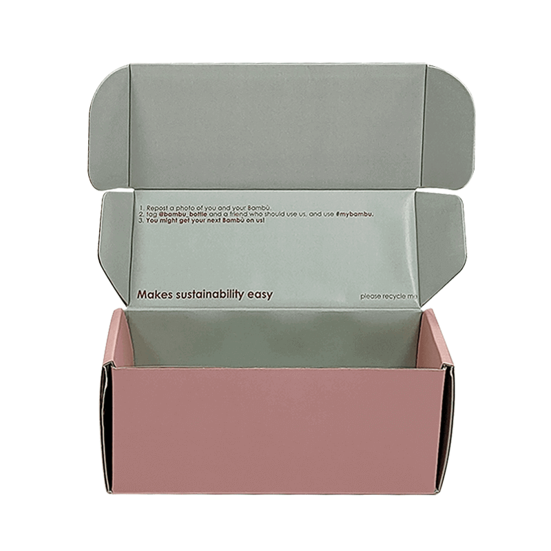 Corrugated Board Paper Mailer Box For Skin Care Clothing Shoes Packaging