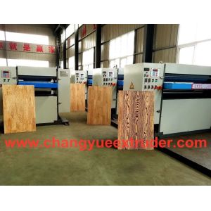 Plc Controlling 220v Pvc Board Embossing Machine For Smooth Embossing