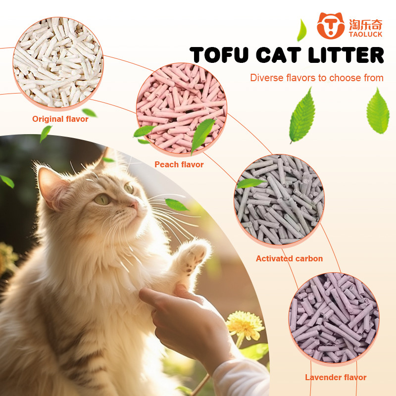 Tofu Sand Litter Biodegradable Clumping Flushable Least Smelly Cat Litter