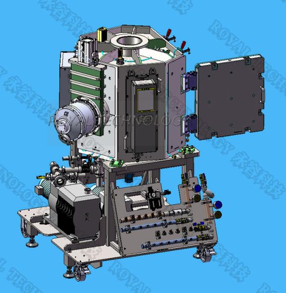 ITO Glass Magnetron Sputtering Coating Machine , Ag / SiO Layer For Eletronic