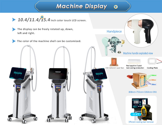Big Spot 12*35mm Diode Laser Hair Removal Machine 755 808 940 1064nm