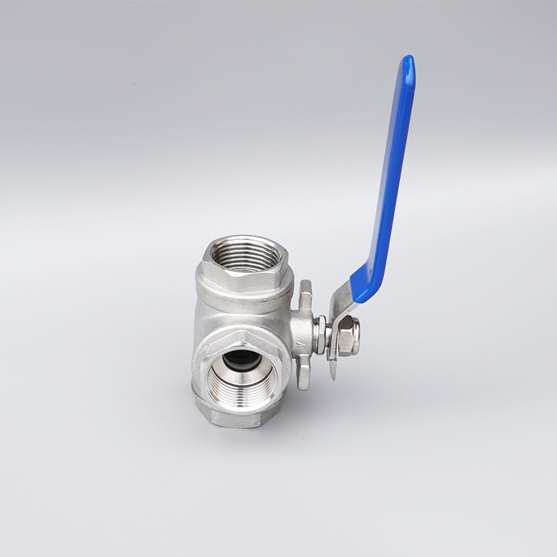 Three-Way NPT/Bsp/BSPT Threaded Stainless Steel Ball Valve