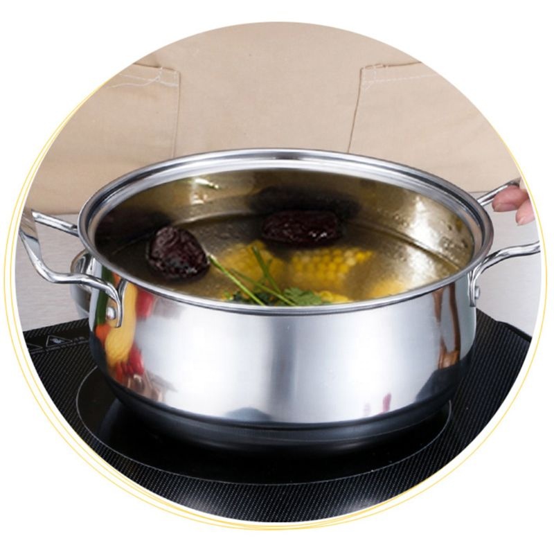 High Quality 3 Pcs Multi-Function China Induction Cookingware Set Stainless Steel Cooking Pots Sets