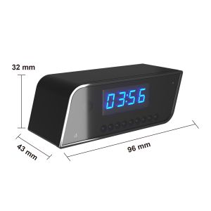 Full HD 1080p Wireless Security Camera , WIFI Clock Spy Camera With Night Vision