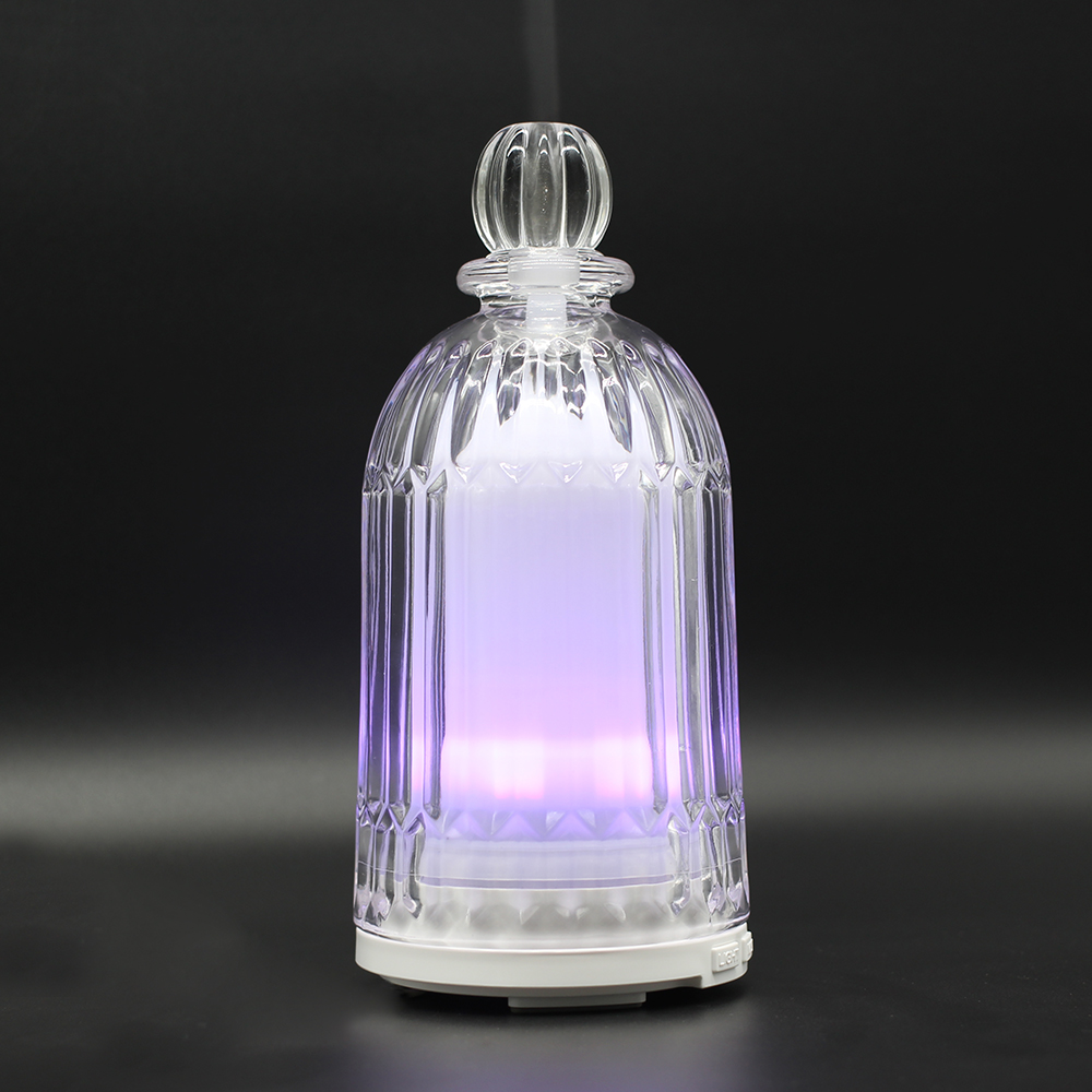 HOMEFISH 120ml Glass Aromatherapy Humidifier Ultrasonic Household Essential Oil Aroma Diffuser