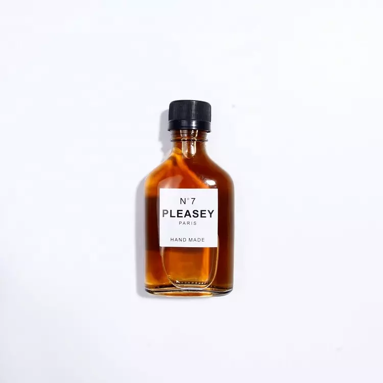200ml Glass Water Bottle with Printing Logo Collar Material Glass Cap Spray Cap