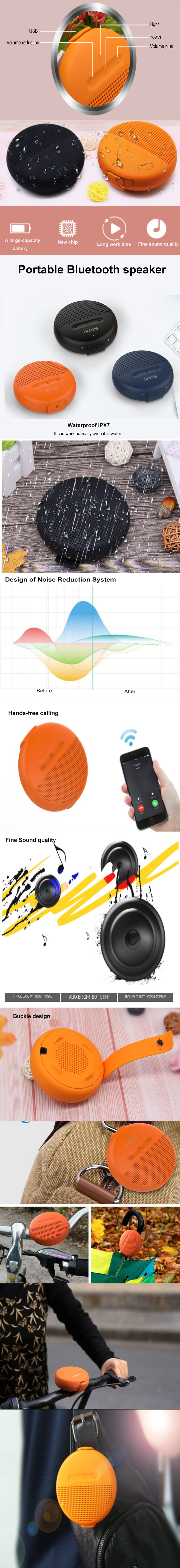 Colorful Hot sale portable wireless waterproof Blue-tooth speaker