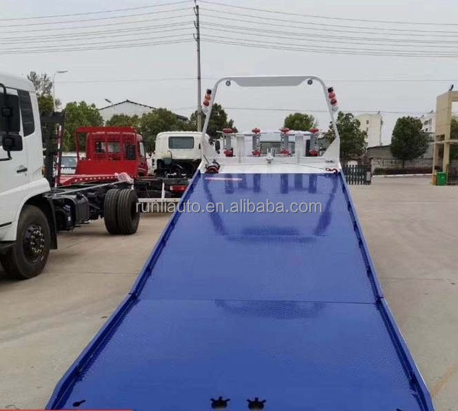 Factory DFAC DongFeng 4Ton Tow Truck Wrecker Flat Bed Towing Recovery Truck Tilt Tray Tow Truck