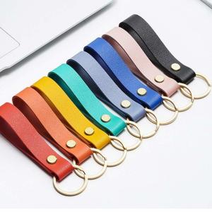  Custom Bulk Car Leather Keychain Zinc Alloy Metal Letterpress Printing Manufactures