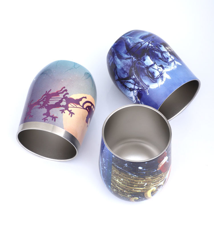 0.5L Double Wall Egg Shape Stainless Steel Vacuum Flask
