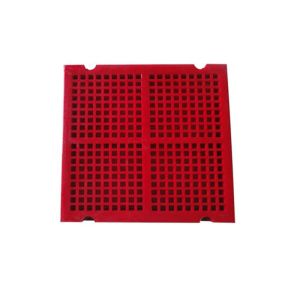 305x305x30mm Polyurethane Modular Dewatering Mesh Screen Fixing With PU Blot