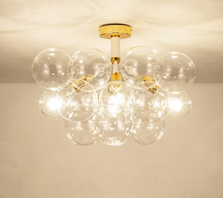 Nordic Concise Molecular Glass Chandelier Living room Bar Jumbo Bubble Chandelier(WH-MI-326)