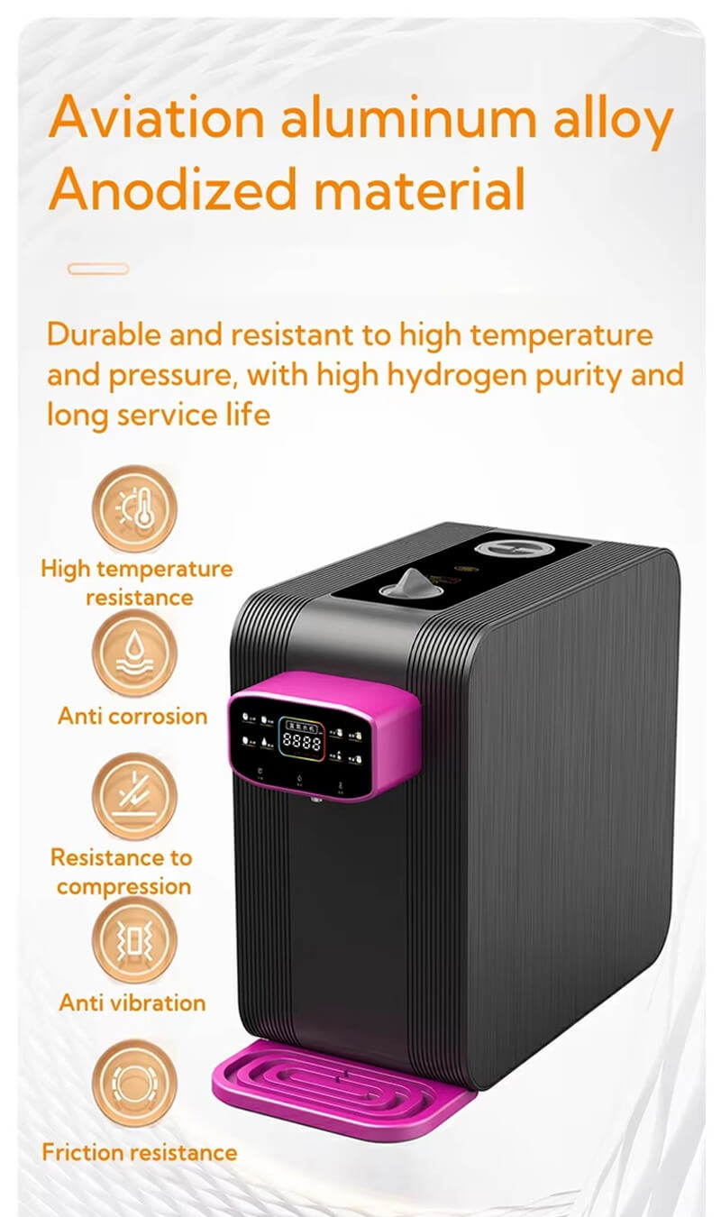 AC110/220V Hydrogen Water Machine Dispenser 4000ppb With Hot Water Filling Systems