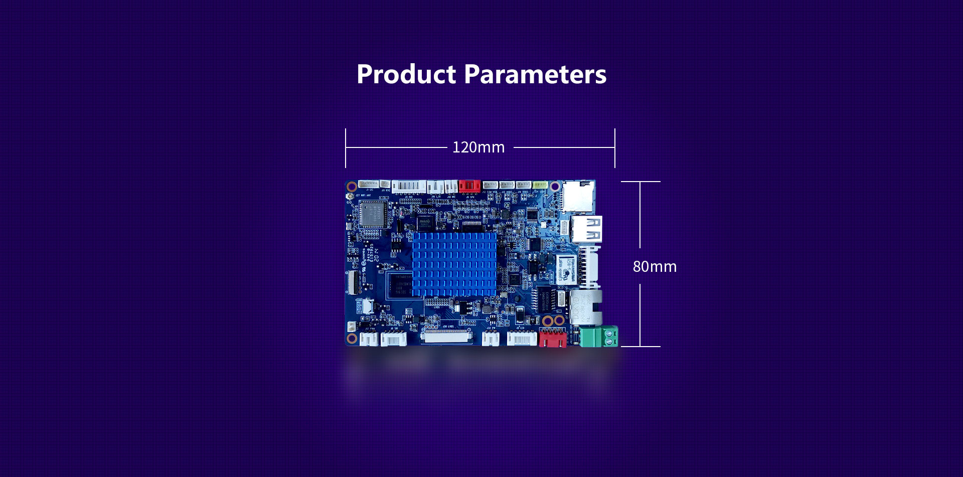 Face Recognition Access Control F1 Board Powered by Rockchip PX30 USB 2.0 ports