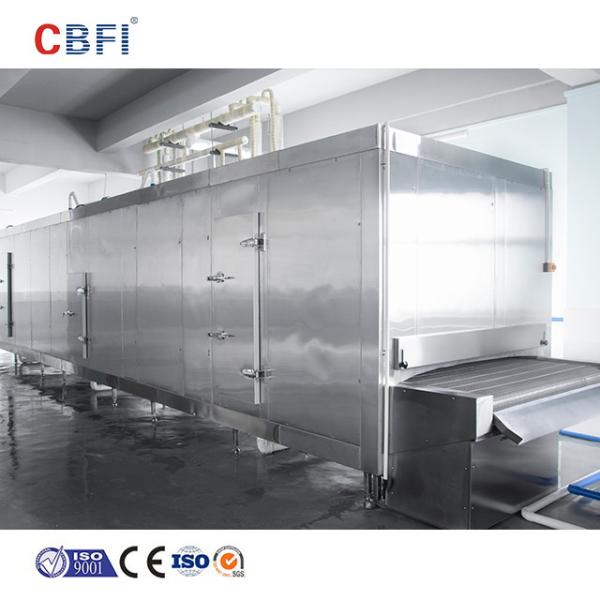 1000KG/H Quick Tunnel Freezer IQF Fresh Locking Flash Shock Freezing Equipment