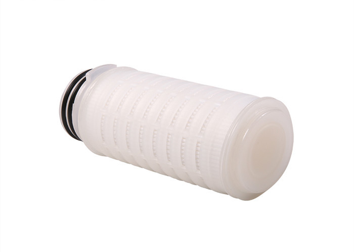 PTEE Round HEPA Filter Cartridges , Micron Single Cartridge Filter Housing