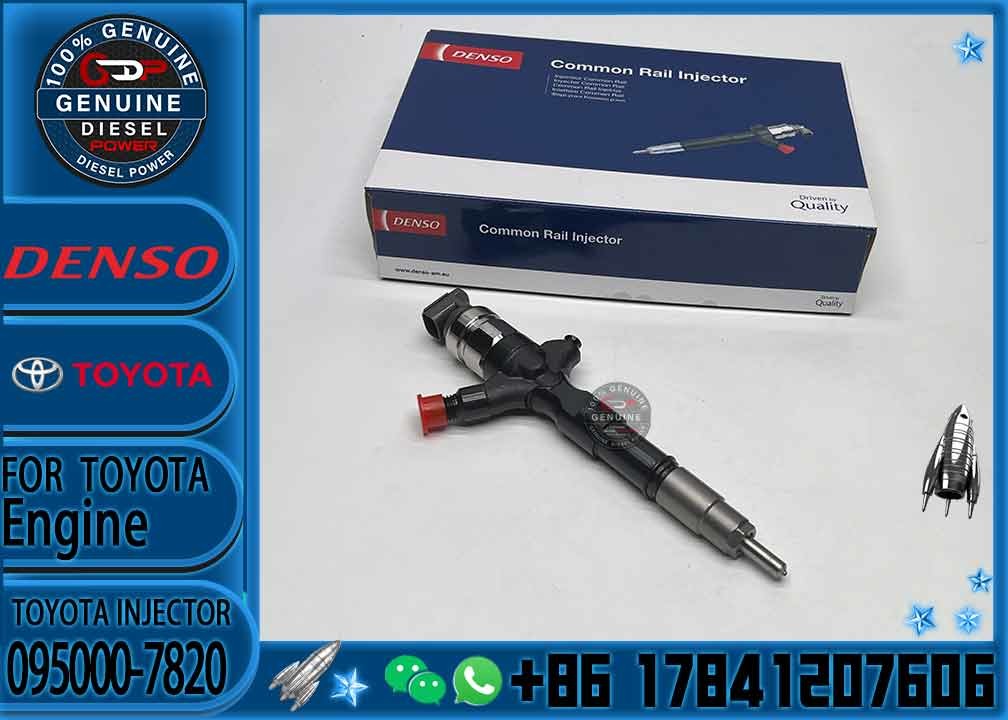 Common Rail Inyectores Diesel auto engine systems Fuel Diesel Injector 23670-39265 095000-7820 For Toyota 1KD-FTV