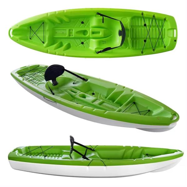One Person Plastic Paddle Kayak Fishing Single Seat Sit On Fishing Kayak Sit On