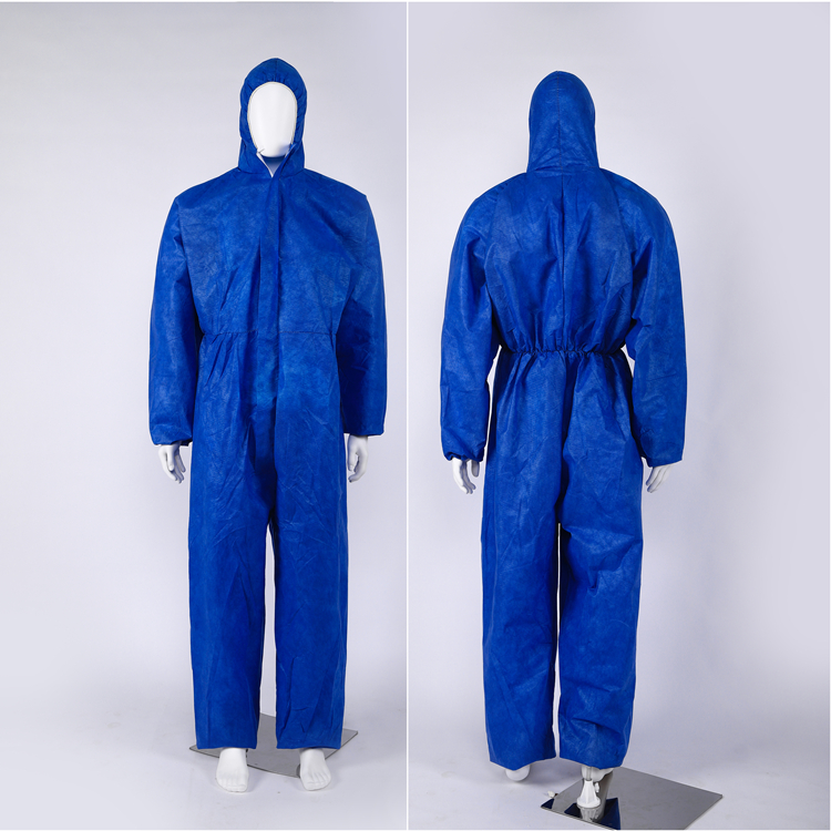 Non-woven PP/SMS Coverall Protective Disposable Coverall for Men or Women Protective Coverall