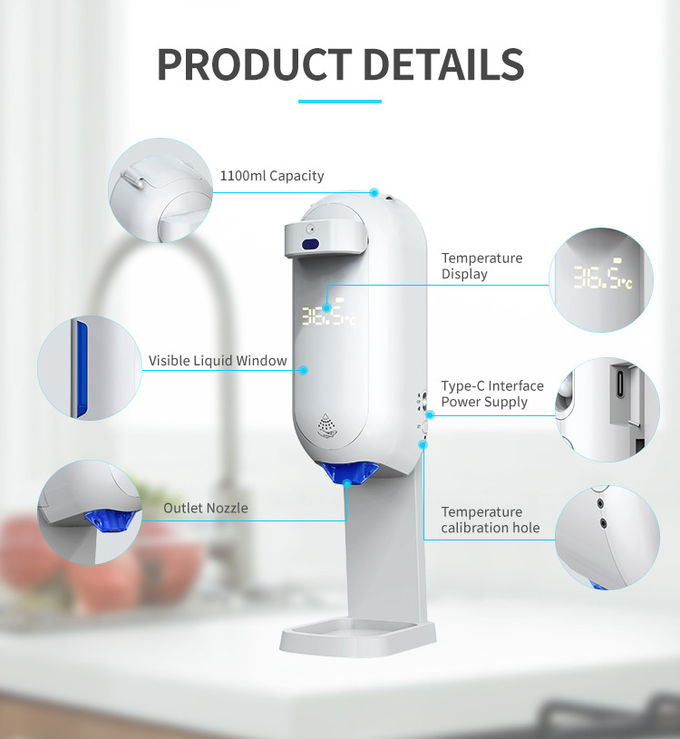 L5 Plus Non Contact Automatic Soap Dispenser With Temperature Measuring 1100ml
