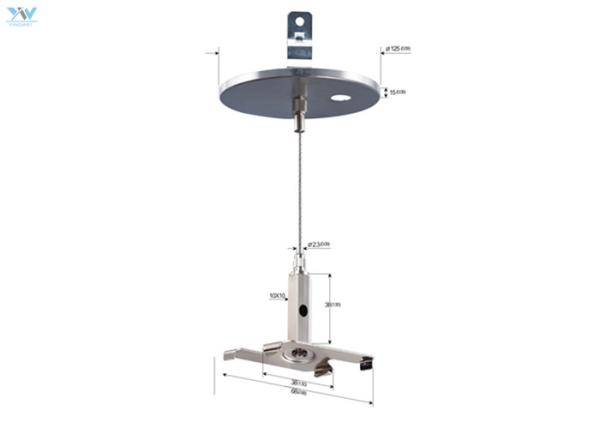 Architectural Power Feed Flat White Canopy Set / Adjustable Aircraft Cable