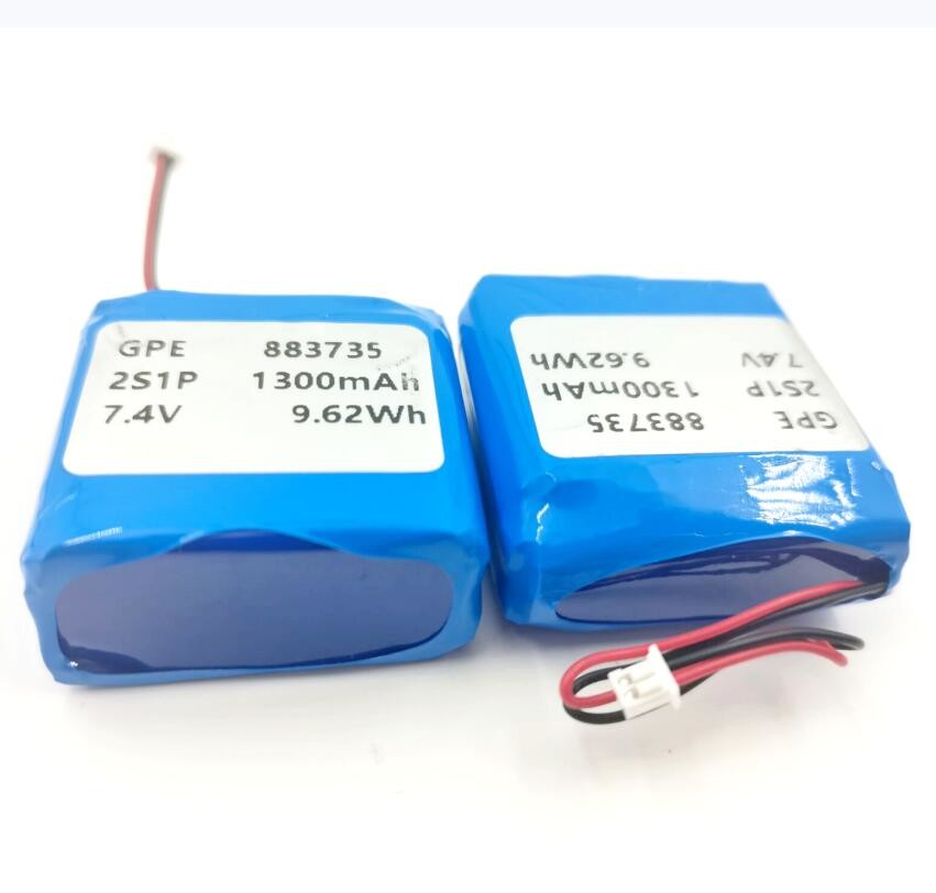 IEC62133 KC Lithium Polymer Battery Pack 883735 7.4V 1300mAh LiPo
