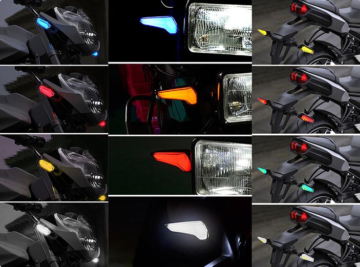 Universal Voltage 12V LED Waterproof Motorcycle Steering Lights Turn Signal Indicator
