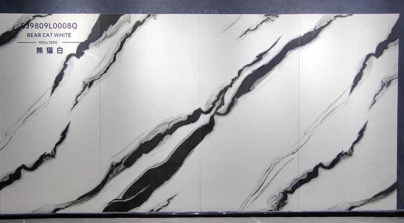Non-Slip Polished Glazed Porcelain Tiles And Carrara White 900x1800x9mm Interior Floor And Wall Tile For Decoration And Office