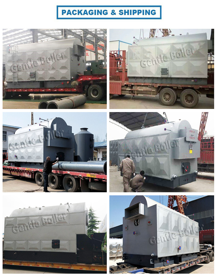 Manual Operation Type Wood Burning Steam Boiler For Wood Processing Plant