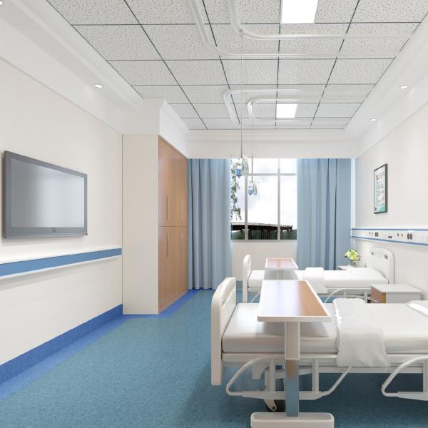Pharmaceutical Cleanroom PVC Flooring Hospital Homogeneous Vinyl Flooring OEM
