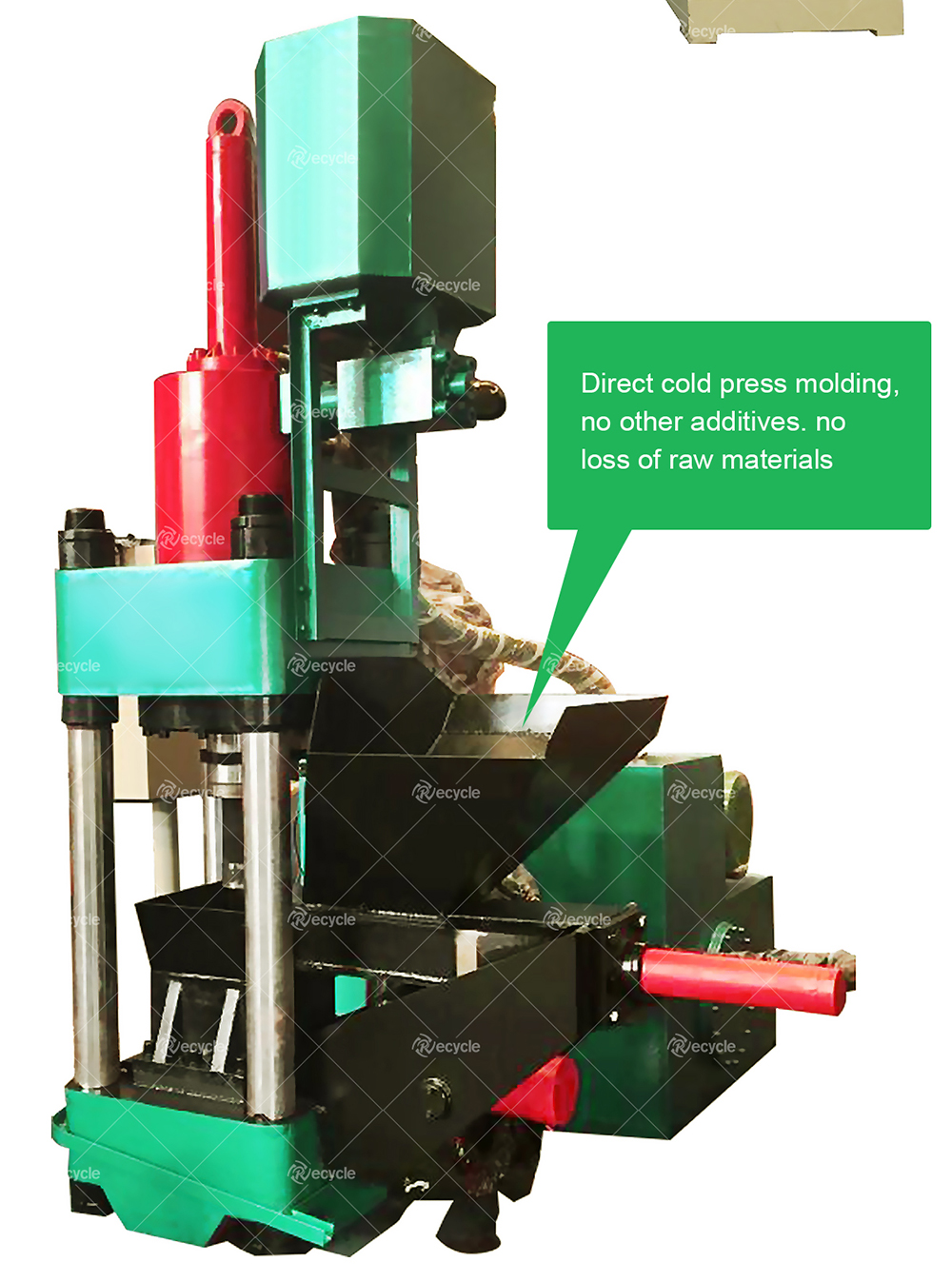 Customized Final Products Metal Powder Block Briquette Machine with 15KW/18.5KW Motor