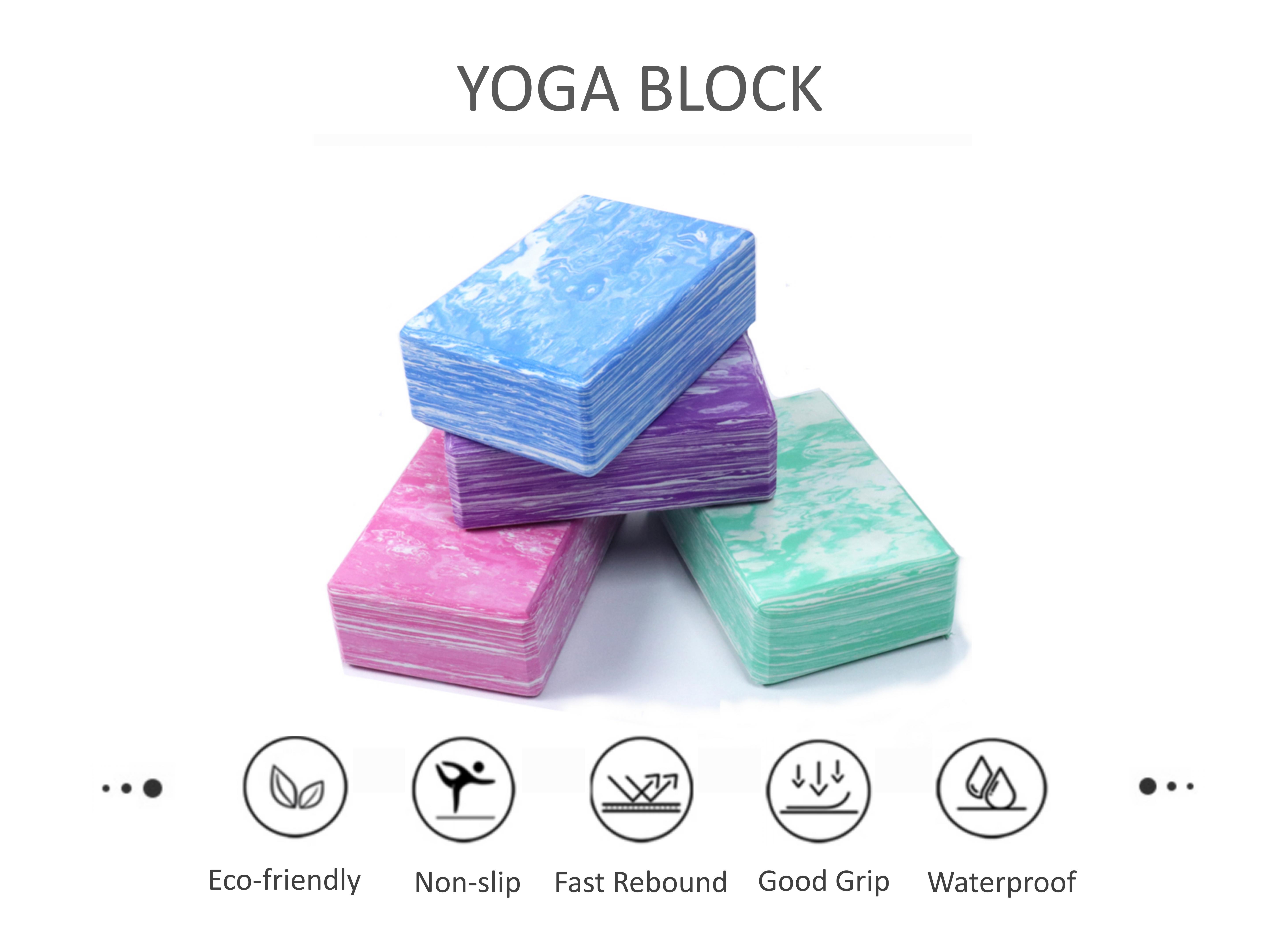 OEM Non Slip Camouflage Marble EVAFoam Yoga Block For Body Shaping Training