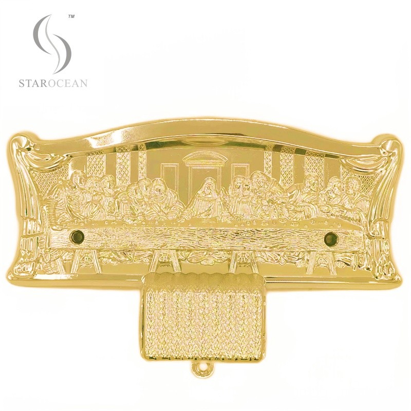 Christian Style Coffin Hardware, Coffin Corner Decorations For Funeral Events