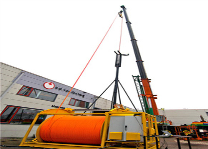 Fixed Single Drum Electric Rope Winch Compact Structure For Heavy Work