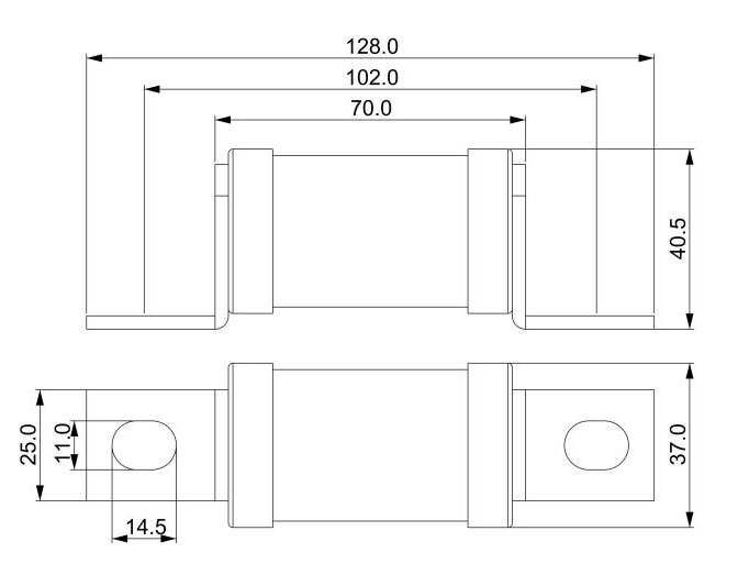 DC1000V Ceramic Fast Blow Fuse BS88 Fuse High Breaking Capacity Fuse Made in China