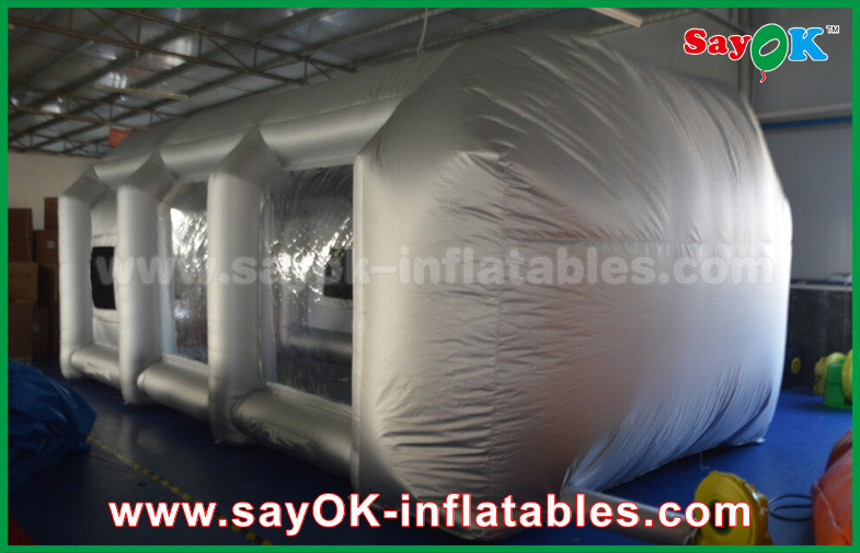 Inflatable Car Tent Mobile Inflatable Air Tent / Inflatable Spray Booth With Filter For Car Cover