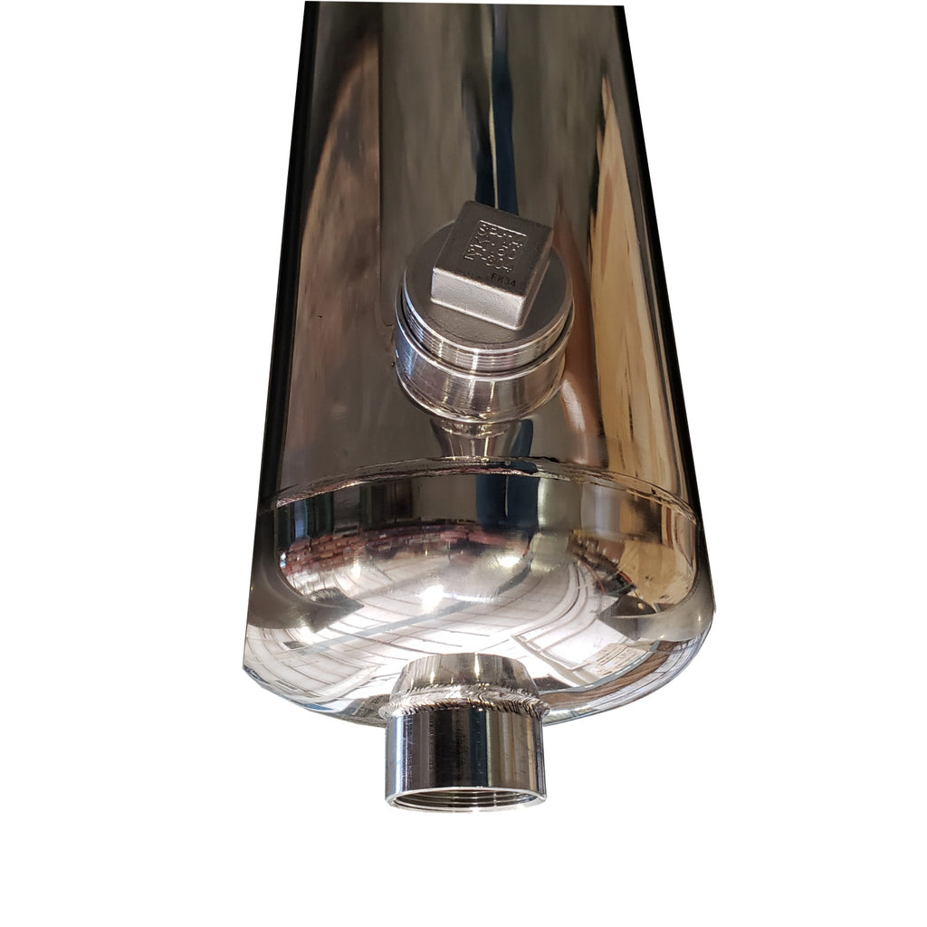 62KG Construction Works 304 Stainless Steel Bag Filter Housing Dual Side or Bottom 2 Inch NPT Outlet 150 psi