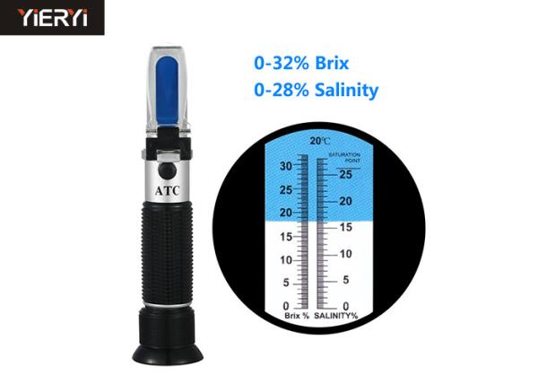 Aluminum Digital Brix Refractometer Lightweight With Copper Construction 0-32%