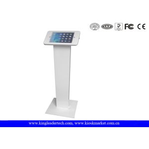 China Lockable Round Corner ipad kiosk holder , tablet kiosk enclosure with Rugged Stand on sale
