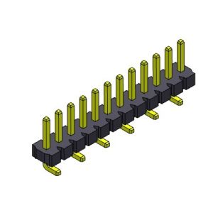 Pin Header Connector 3.96mm Single Row SMT TYPE 1*2PIN To 1*24PIN H=3.18MM