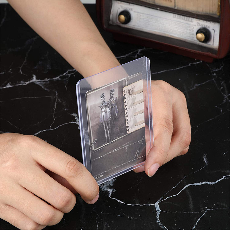 Thick 20pt 25pt Baseball Card Hard Plastic Protectors For Pokemon
