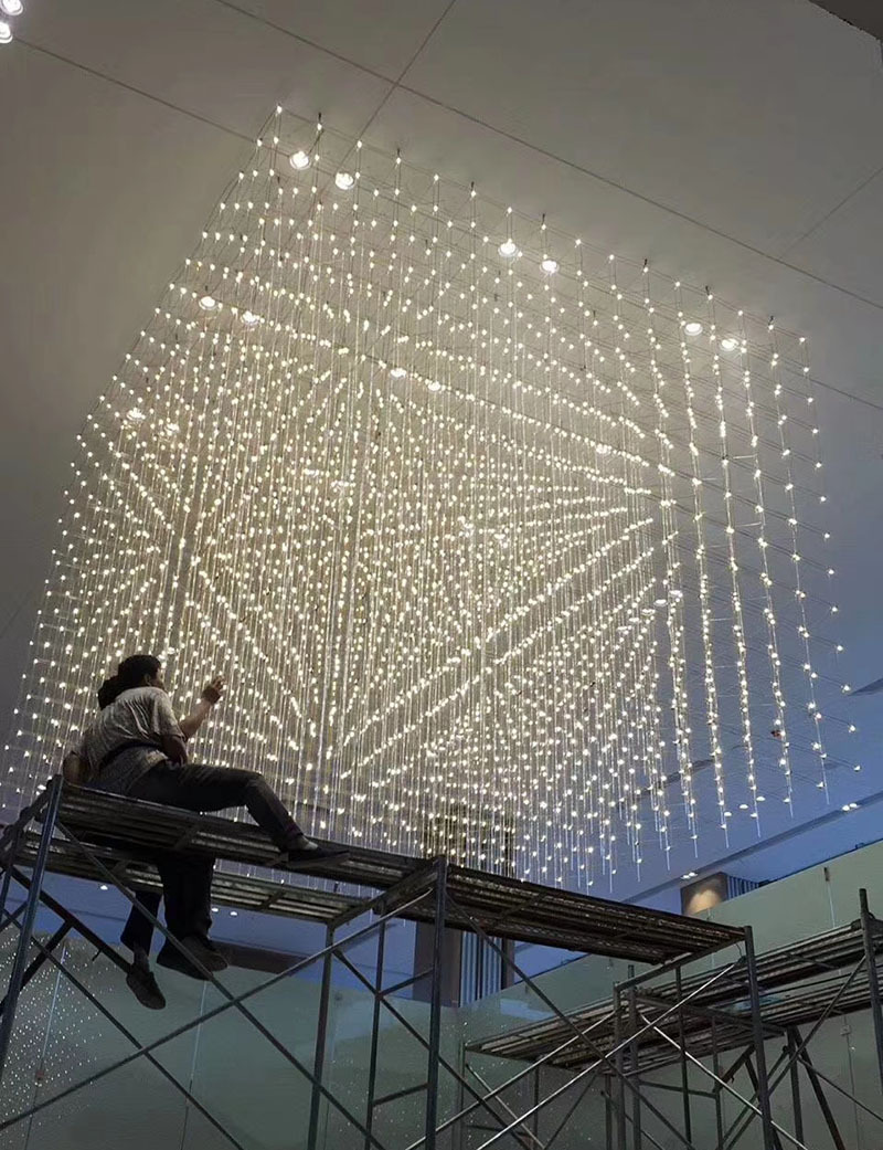 Modern Large Luxury LED Chandeliers Indoor Hotel Decoration Chandelier Lighting(WH-NC-81)