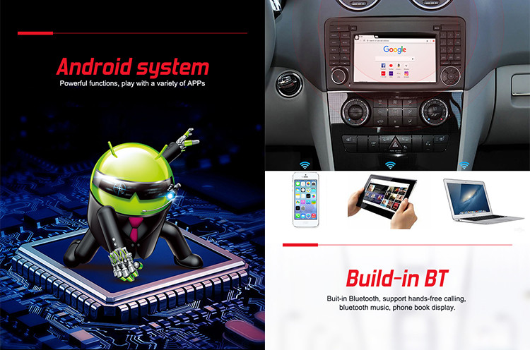 Mercedes Benz ML 350 W164 2005-2012 With Physical Buttons Car GPS Wireless Carplay