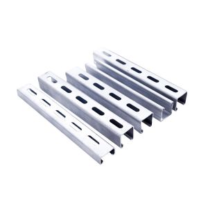 Galvanised Steel Slotted C Channel Unistrut With ISO9001 Certificates